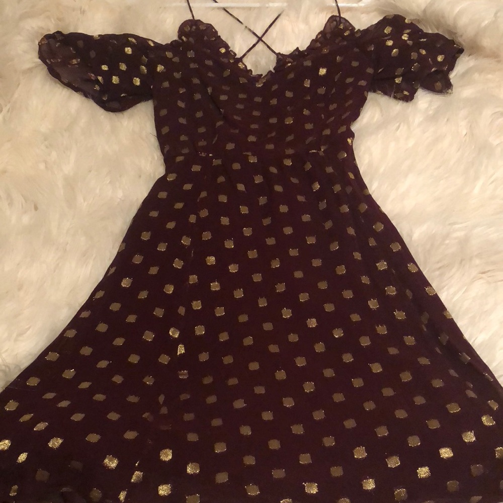 Top shop cold shoulder skater dress